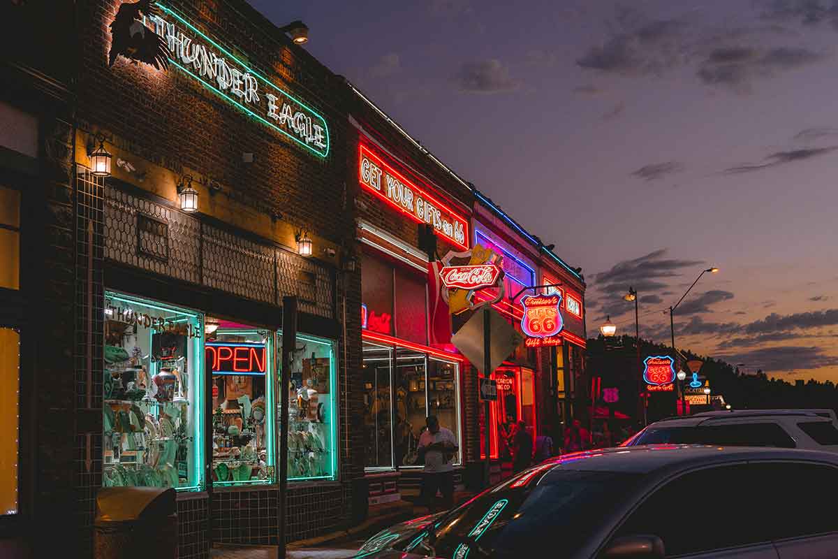 Route 66 Williams Arizona Neon