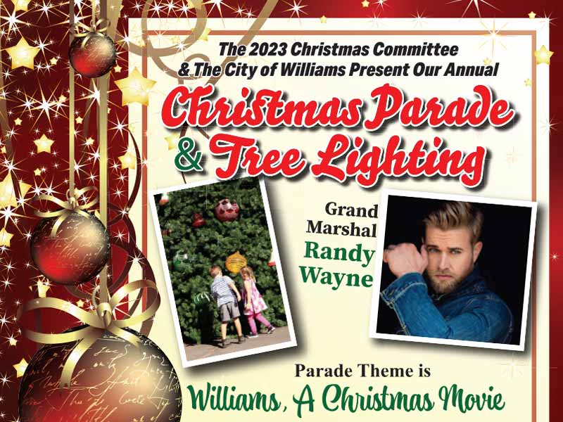 Williams Christmas Parade and Tree Lighting 2023 with Randy Wayne